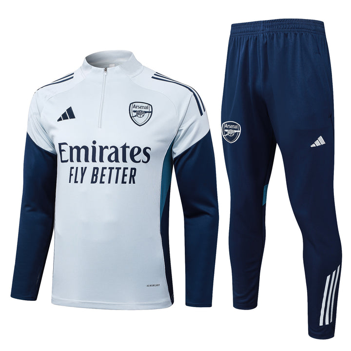 Conjunto Treino Arsenal 25/26 - Branco Gelo