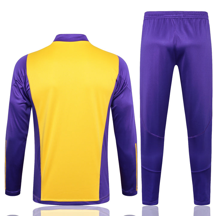 Conjunto Treino Real Madrid 23/24 - Roxo/Amarelo II