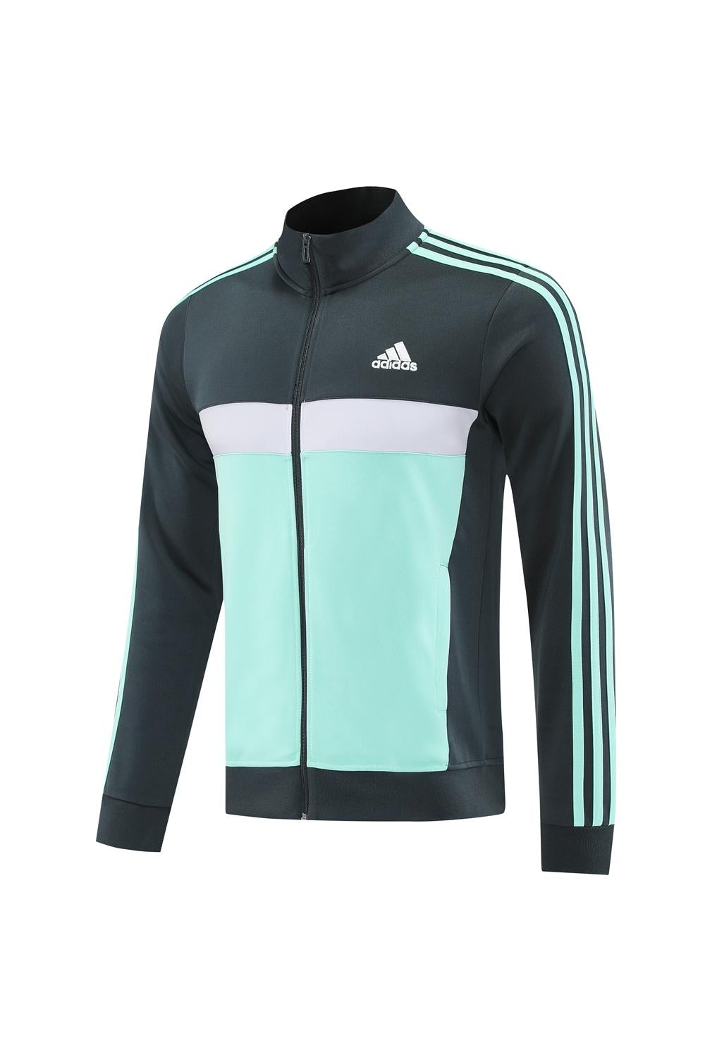 Jaqueta Adidas - Cinza/Verde Água