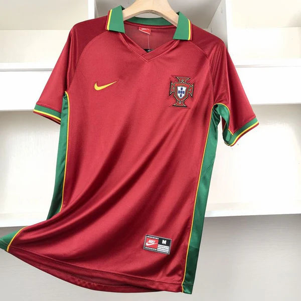 Camisa Retrô Portugal Home 1998 - Figo #7 (PRONTA ENTREGA)
