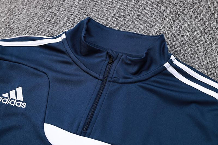 Blusão Treino Adidas - Azul Marinho/Branco