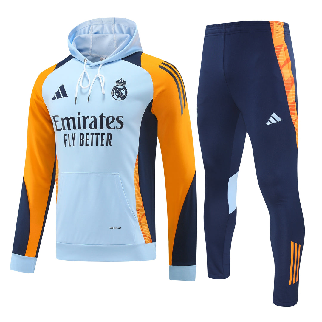 Conjunto Real Madrid 2024/25 Azul Claro - Capuz