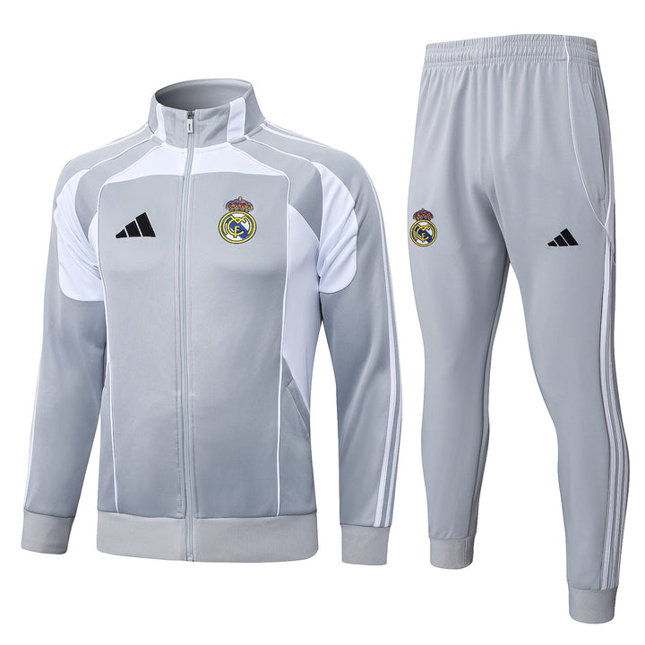 Conjunto Real Madrid 25/26 - Cinza Claro