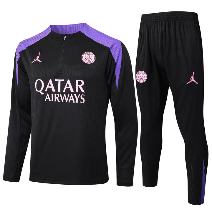 Conjunto Treino PSG 24/25 - Preto/Roxo