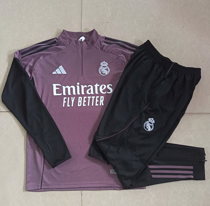 Conjunto Treino Real Madrid 25/26 - Ameixa