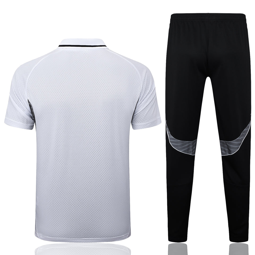 Kit Polo Real Madrid 25/26 - Branco/Preto