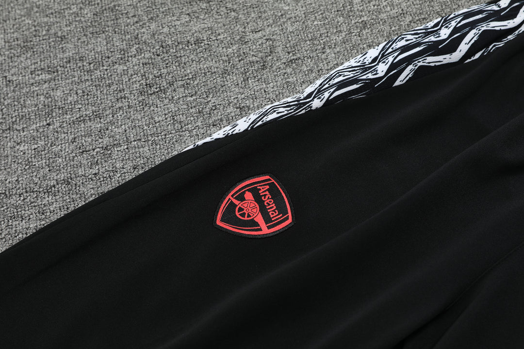 Conjunto Arsenal 2024/25 Preto - Capuz