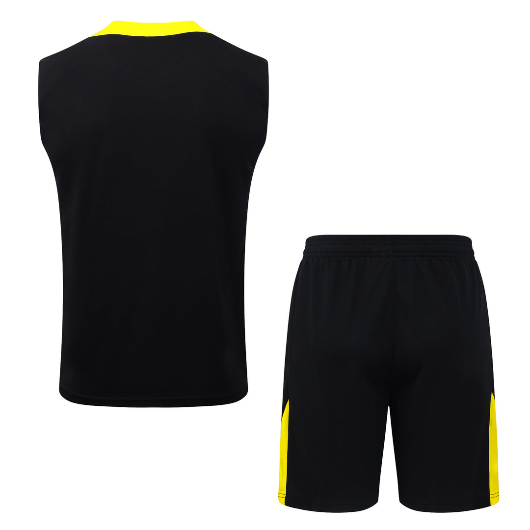 Kit Regata Al-Ittihad 25/26 - Preto/Amarelo