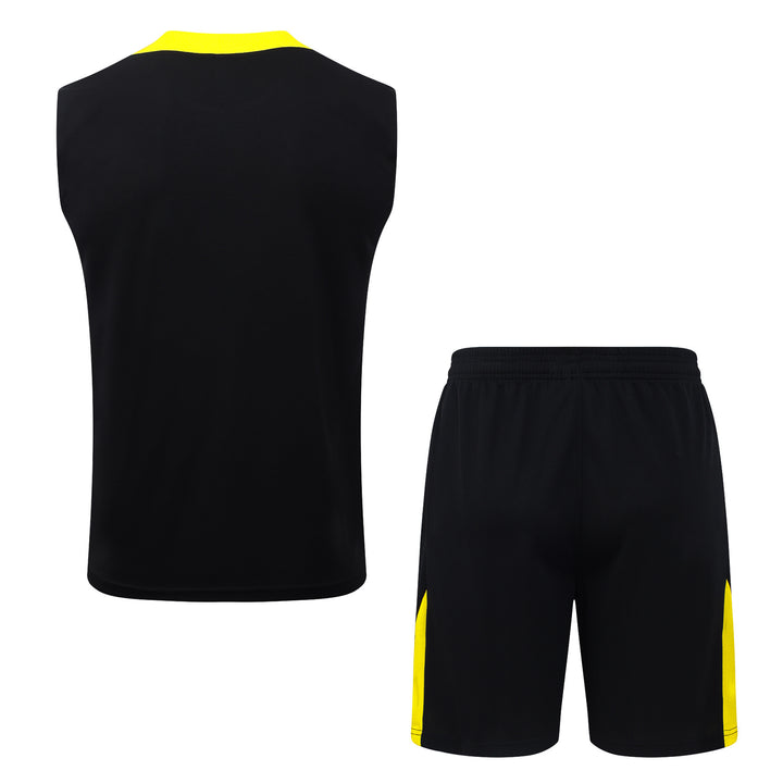 Kit Regata Al-Ittihad 25/26 - Preto/Amarelo