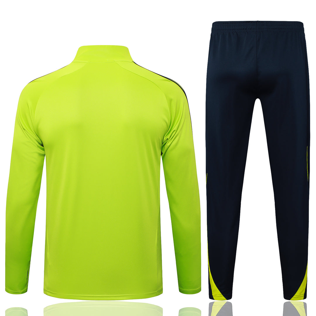 Conjunto Treino Real Madrid 25/26 - Verde Limão/Azul Marinho
