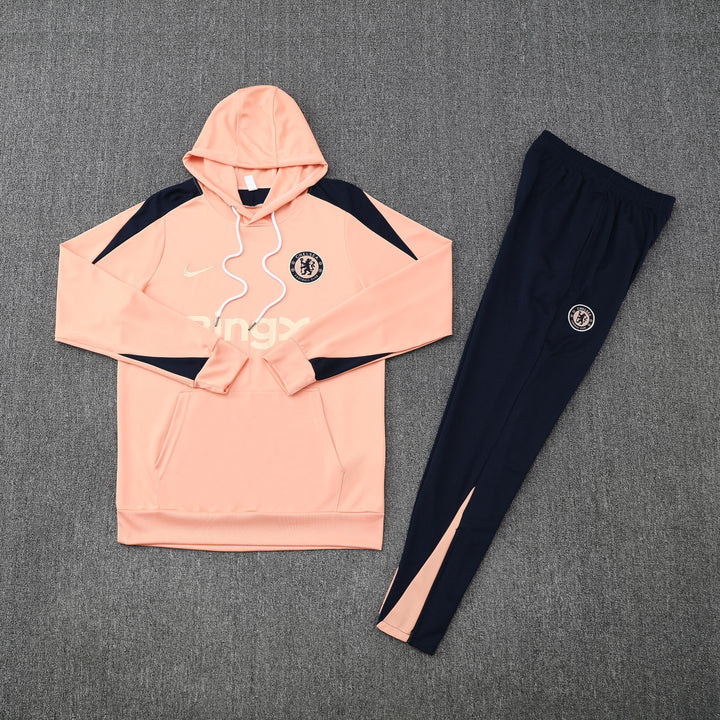 Conjunto Chelsea 2025/26 Salmão - Capuz