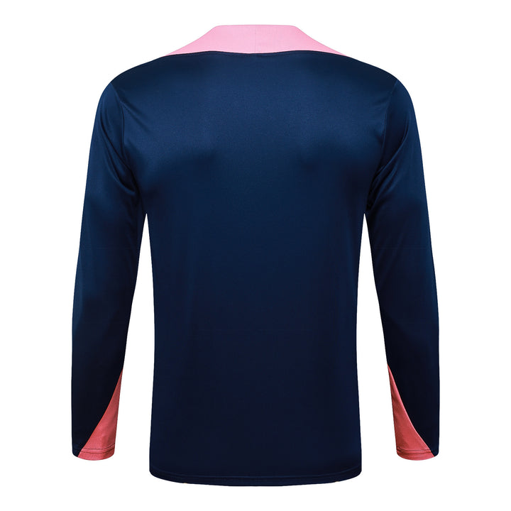 Blusão Barcelona 2025/26 - Azul Marinho/Rosa