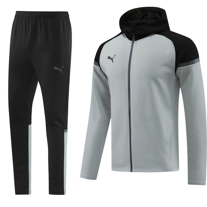 Conjunto Puma Tech Fleece - Cinza/Preto
