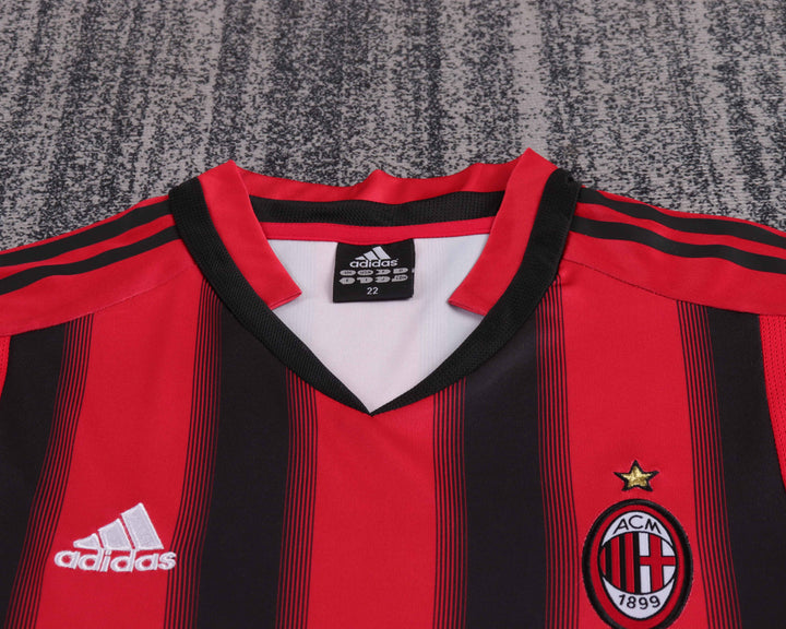 Camisa Retrô Milan 2004/05 Home Infantil – Belt Sports