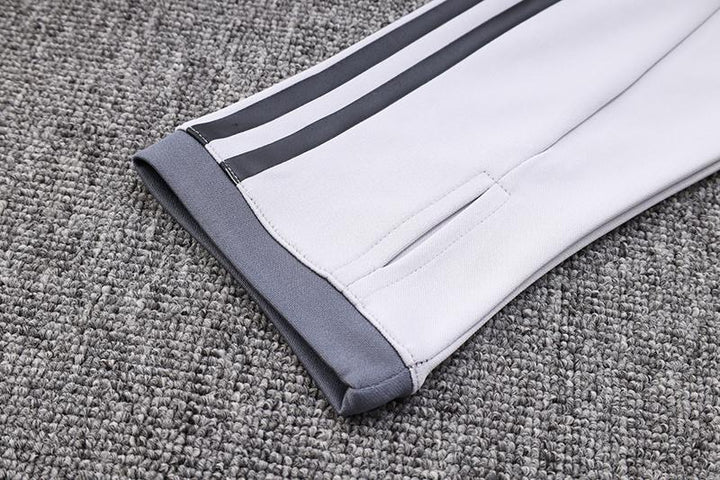 Blusão Treino Adidas - Cinza/Branco