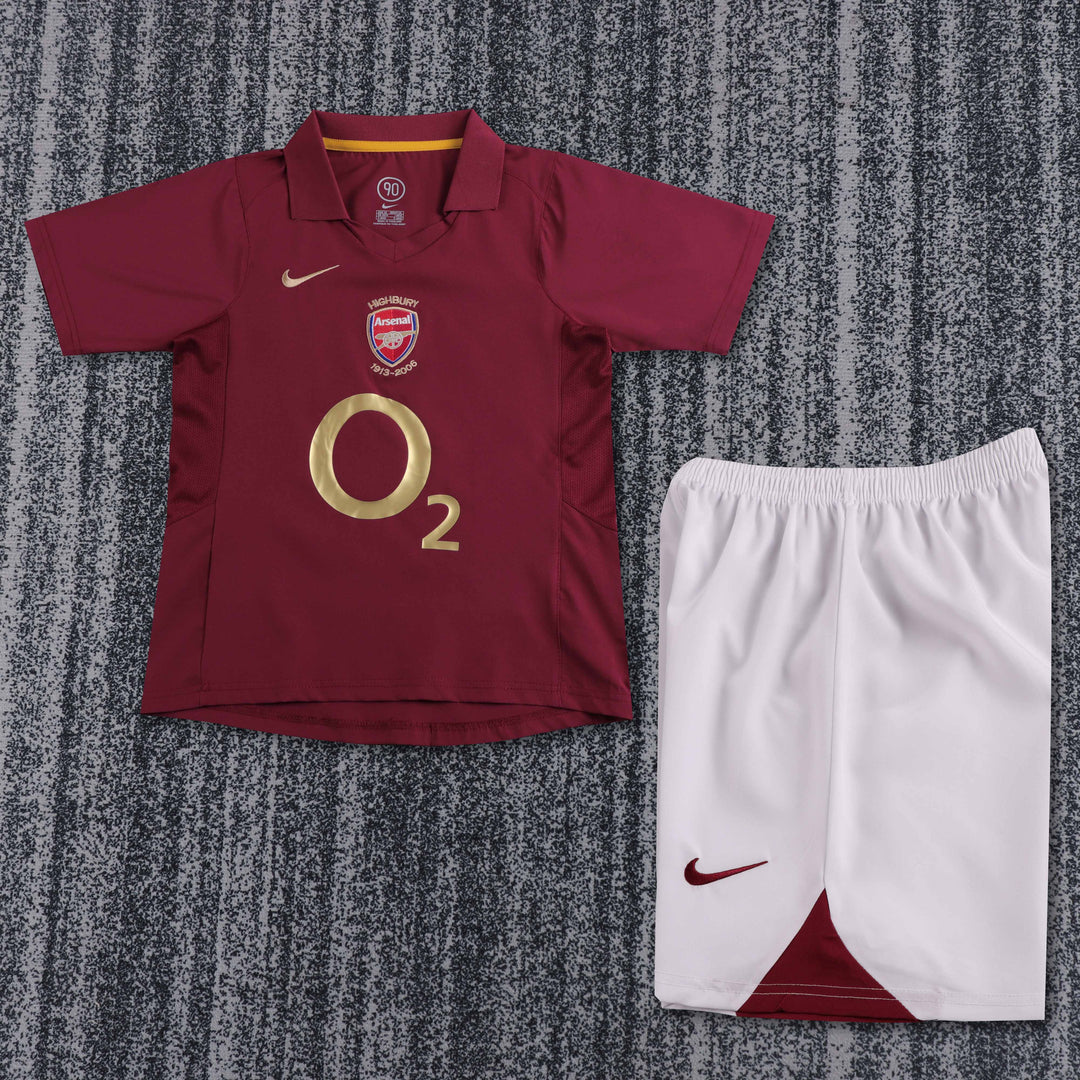Camisa Retrô Arsenal 2005/06 Home Infantil – Belt Sports