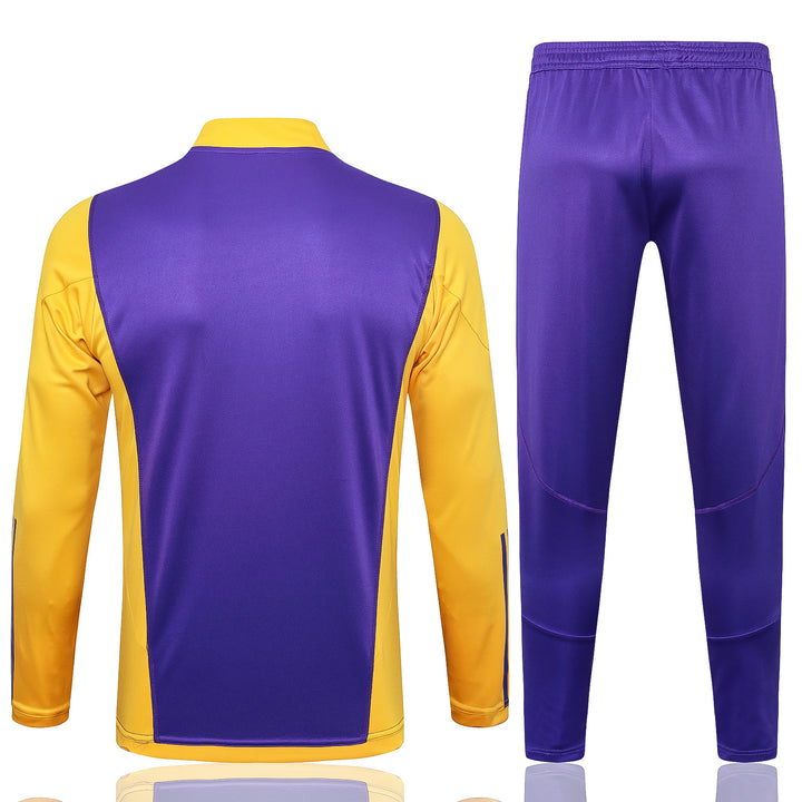 Conjunto Treino Real Madrid 23/24 - Roxo/Amarelo