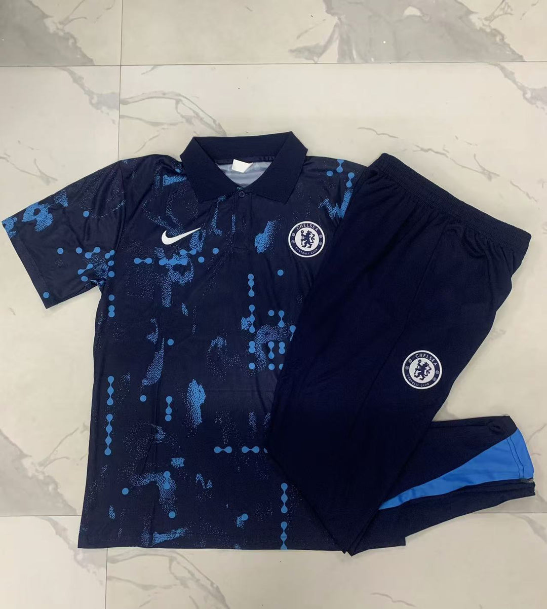 Kit Polo Chelsea 24/25 - Azul Marinho