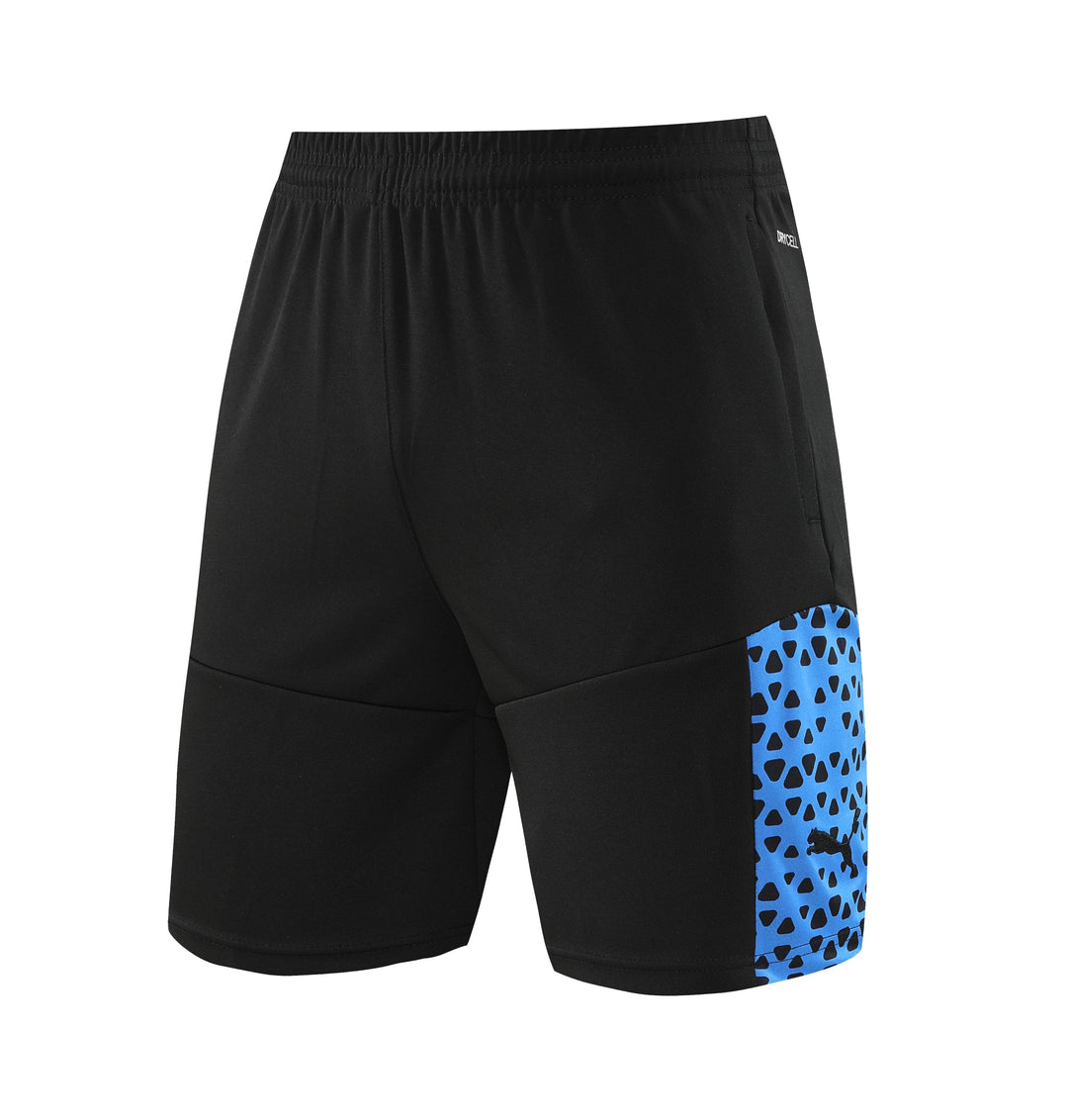 Short Treino Puma - Preto/Azul Escuro