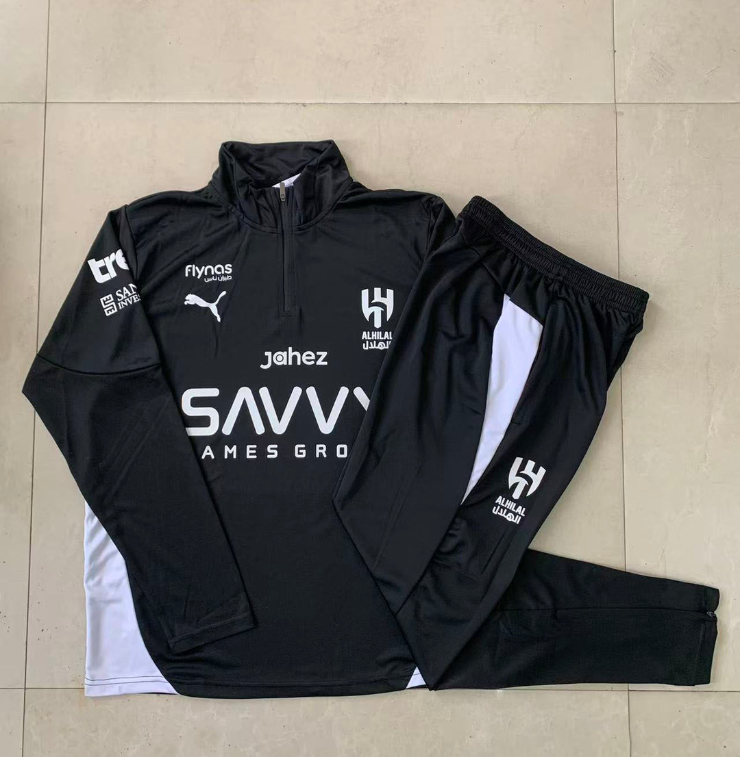 Conjunto Treino Al-Hilal 25/26 - Preto/Branco
