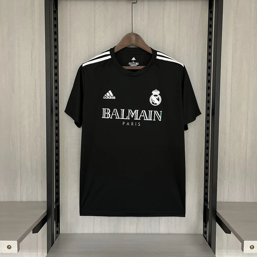 Camisa Real Madrid x Balmain 2023/24 - Refletiva Preta