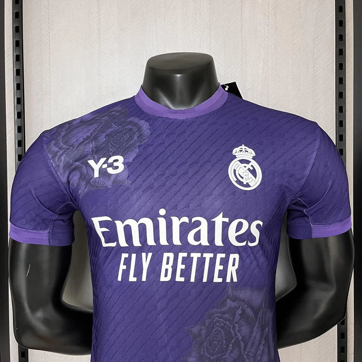 Camisa Real Madrid 24/25 Y3 Versão Jogador - Roxa