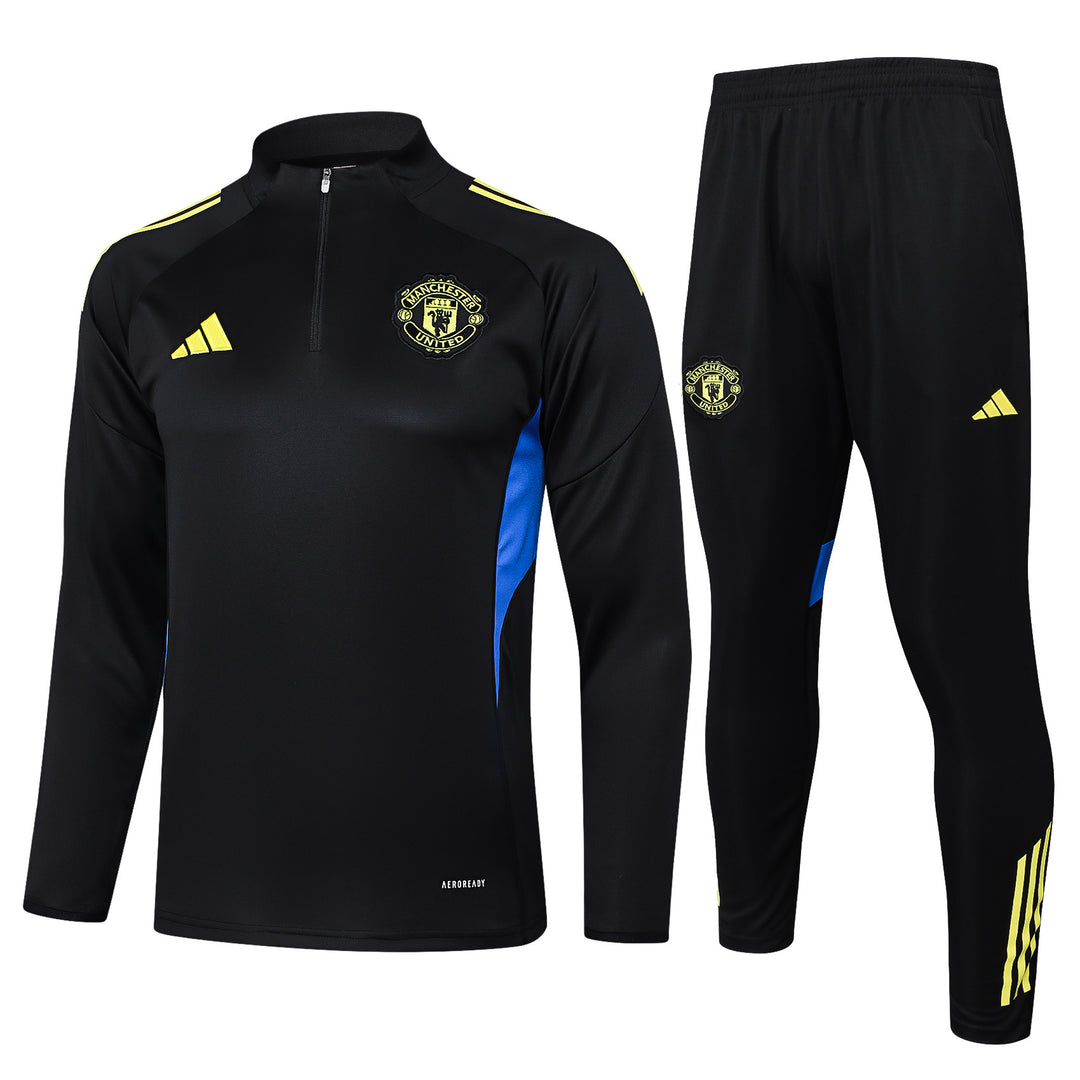 Conjunto Treino Manchester United 25/26 - Preto/Azul