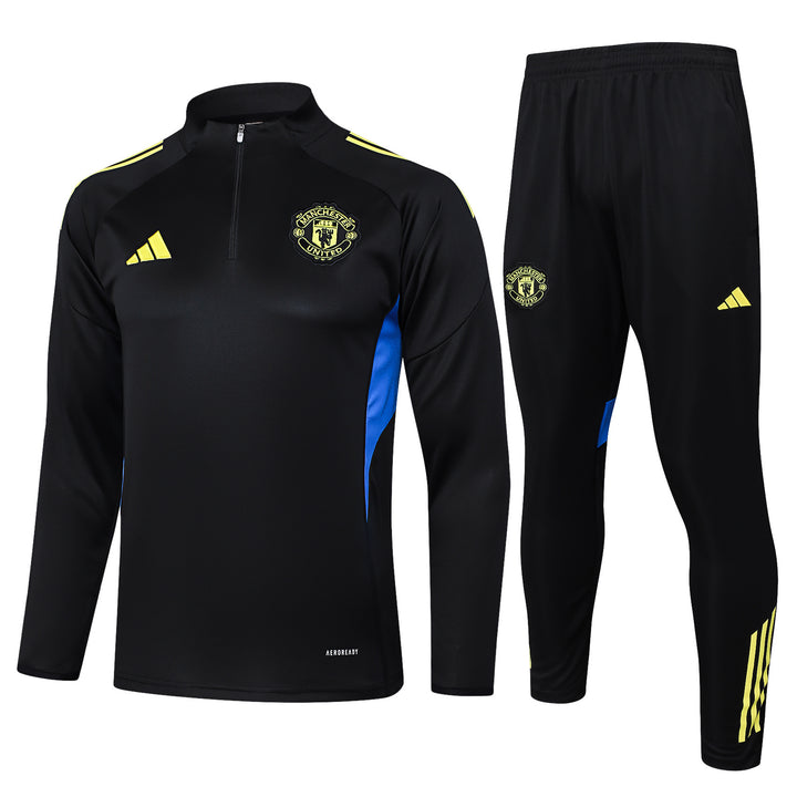 Conjunto Treino Manchester United 25/26 - Preto/Azul