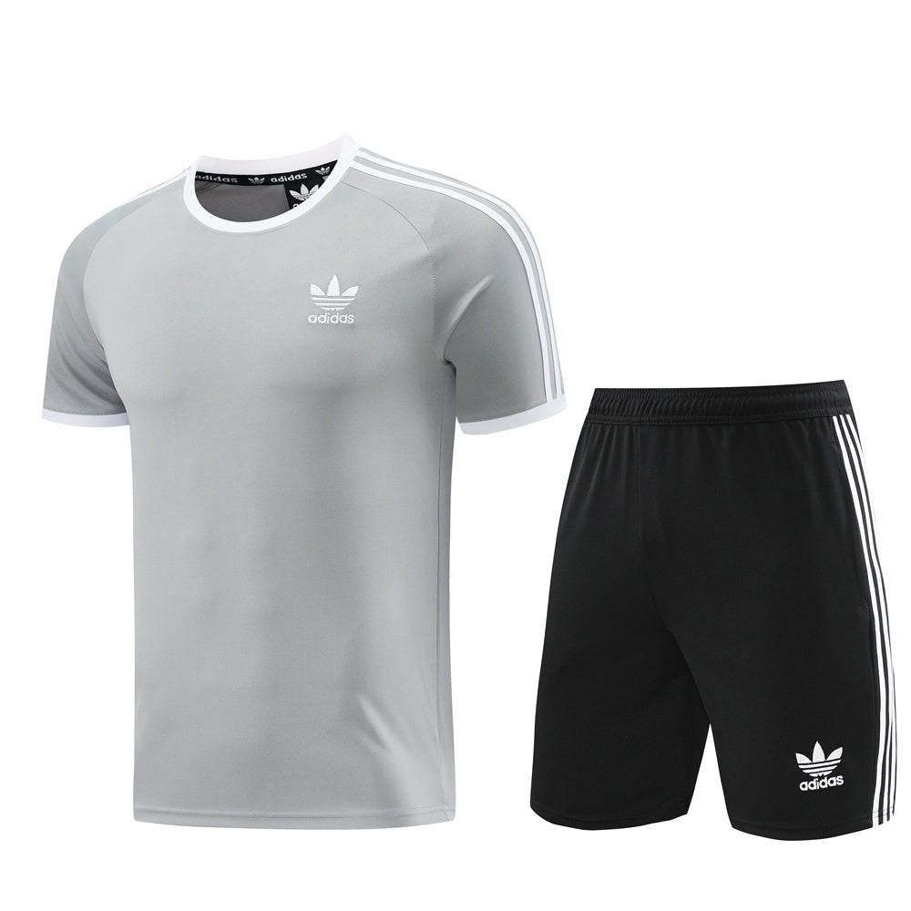 Kit Adidas - Cinza Claro