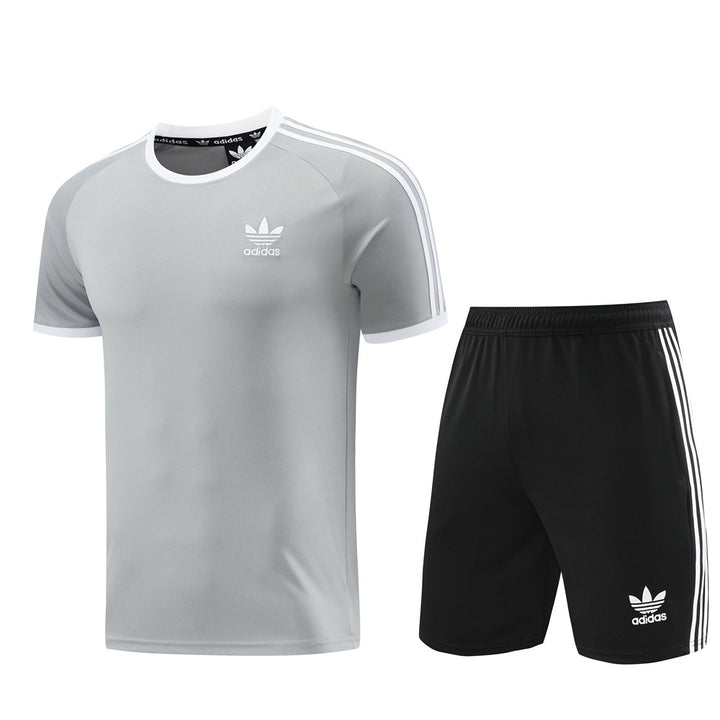 Kit Adidas - Cinza Claro