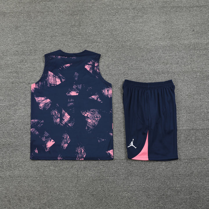 KIT REGATA PSG 24/25 - AZUL ESCURO/ROSA