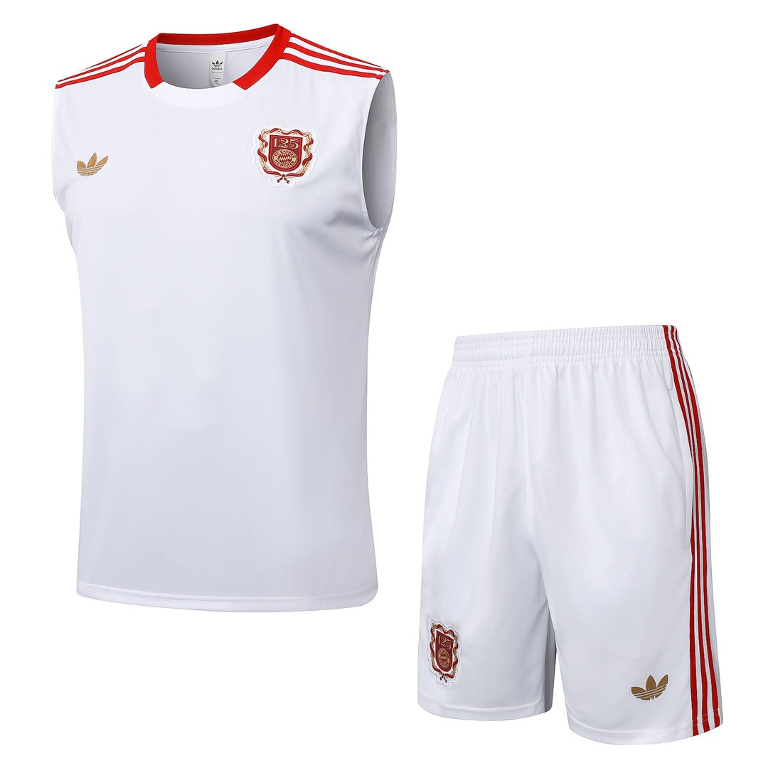 Kit Regata Bayern de Munique 25/26 - Branco/Vermelho