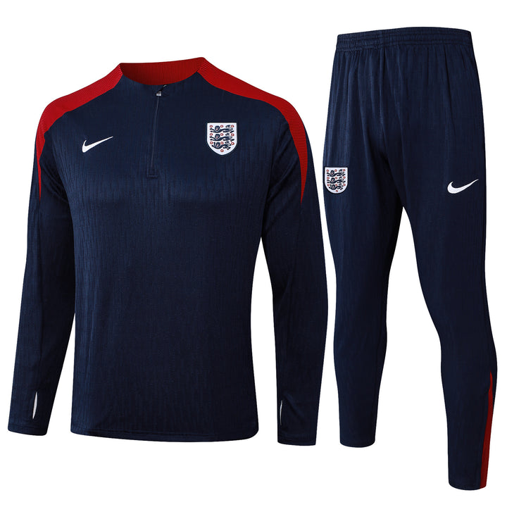 Conjunto Treino Inglaterra 24/25 - Azul Marinho/Vermelho