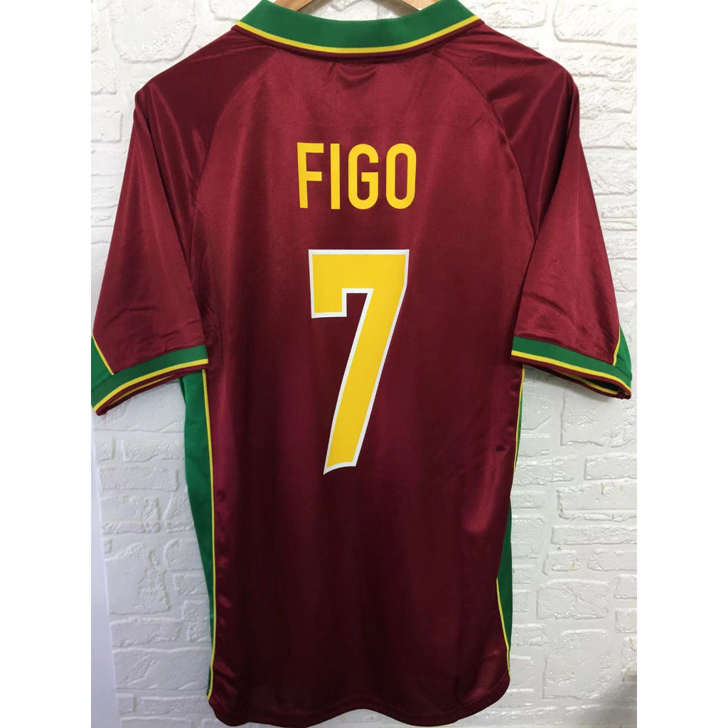Camisa Retrô Portugal Home 1998 - Figo #7 (PRONTA ENTREGA)