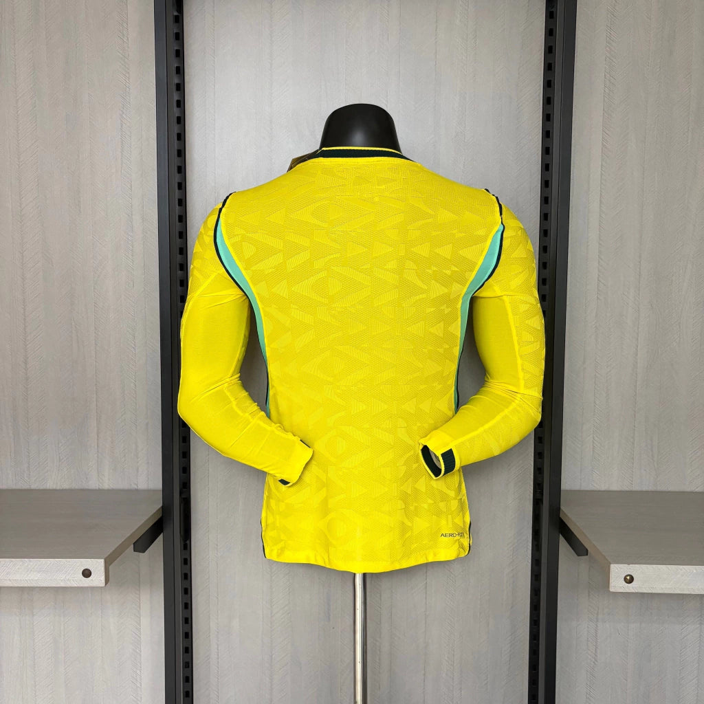Camisa Brasil Home 2026 Manga Longa - Versão Jogador