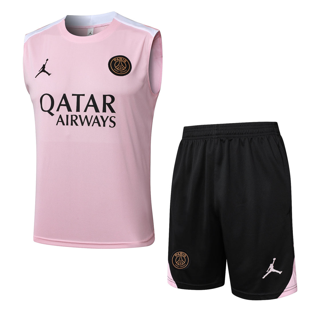 Kit Regata PSG 24/25 - Rosa Bebê/Preto/Branco