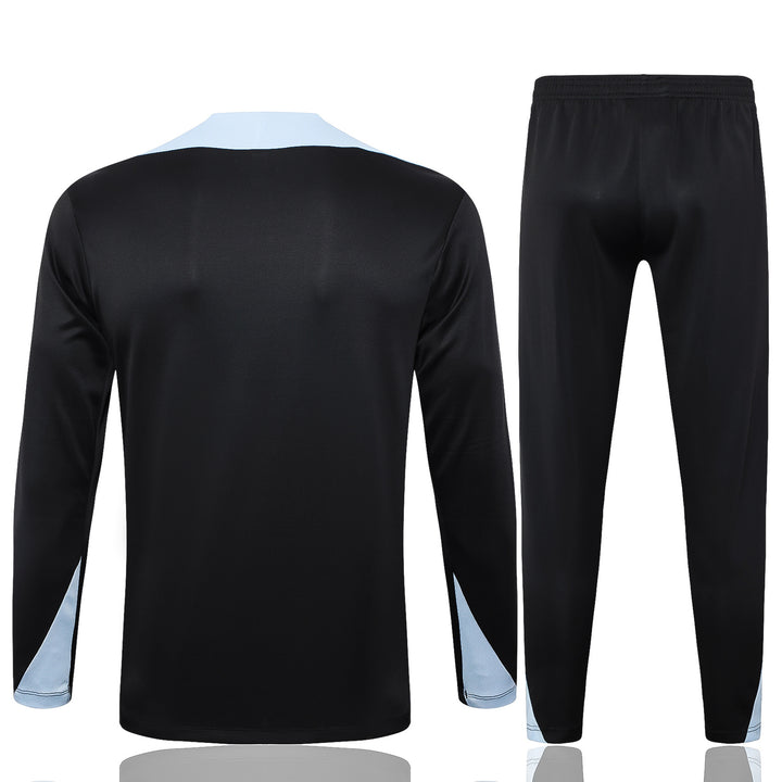 Conjunto Treino Barcelona 24/25 - Preto/Azul Claro