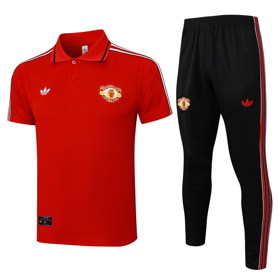Kit Polo Manchester United 25/26 - Vermelho