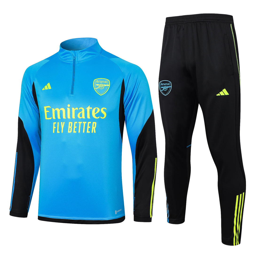 Conjunto Treino Arsenal 23/24 - Azul Claro/Preto