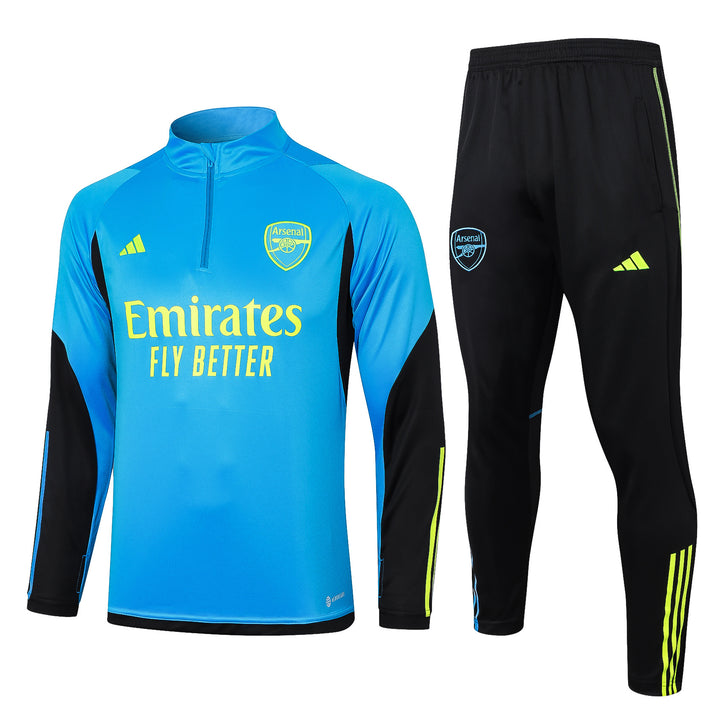 Conjunto Treino Arsenal 23/24 - Azul Claro/Preto