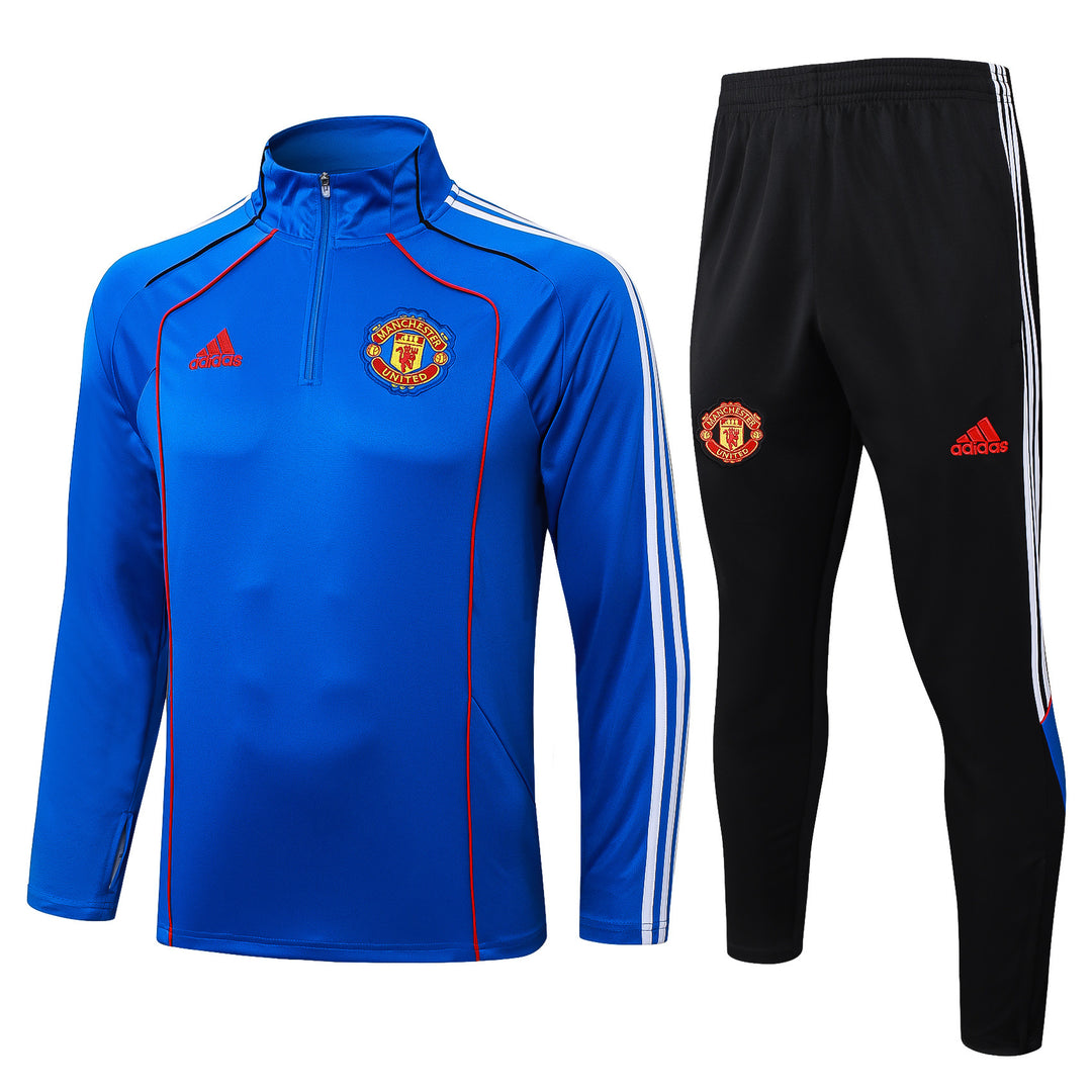 Conjunto Treino Manchester United 25/26 - Azul Royal/Preto