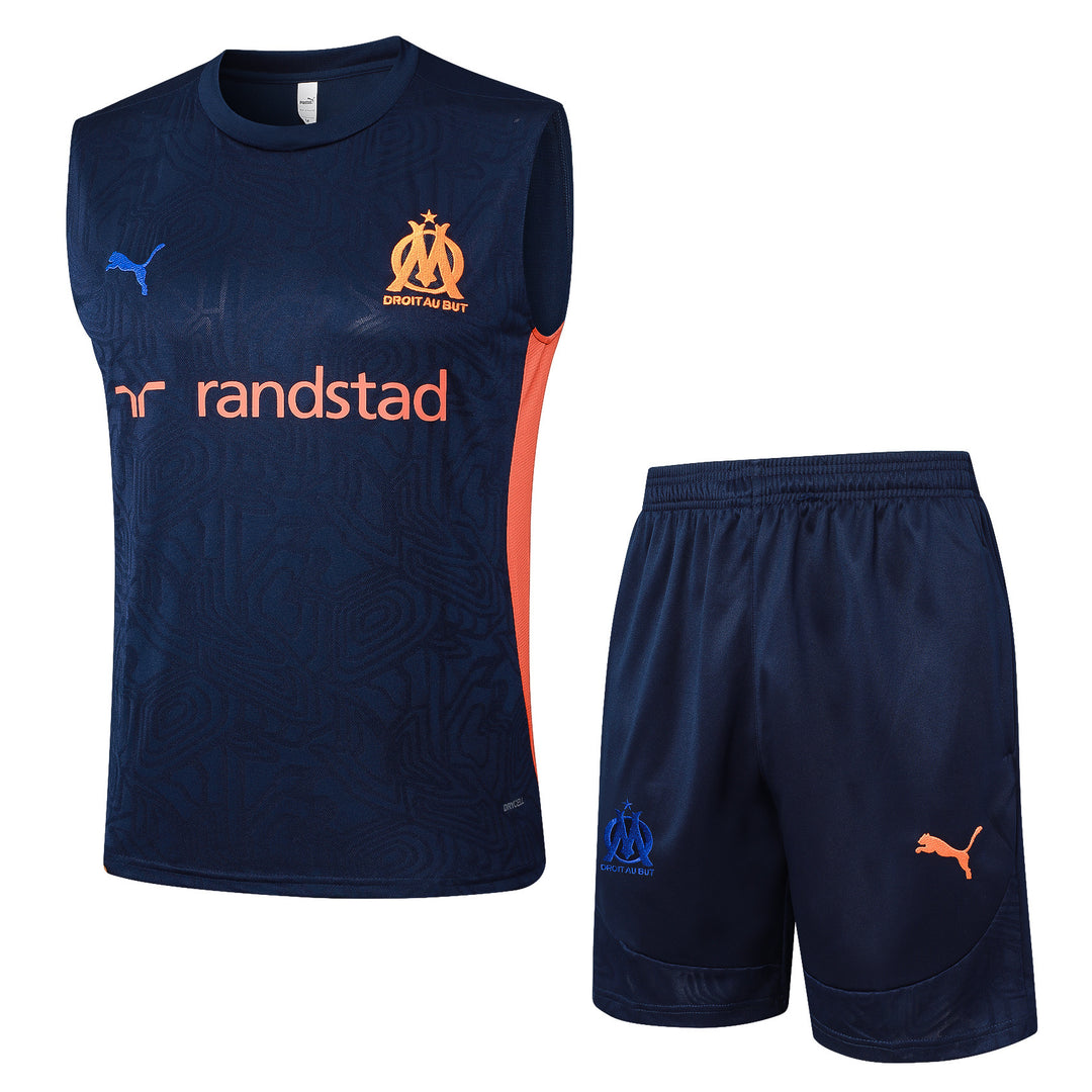 Kit Regata Olympique de Marseille 24/25 - Azul Marinho/Azul Royal/Coral