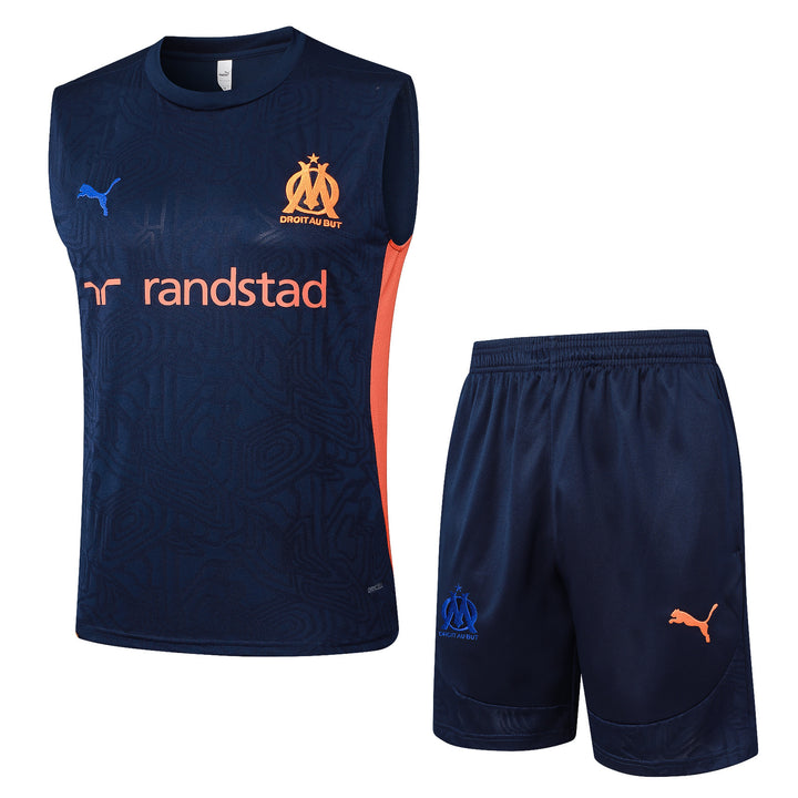 Kit Regata Olympique de Marseille 24/25 - Azul Marinho/Azul Royal/Coral