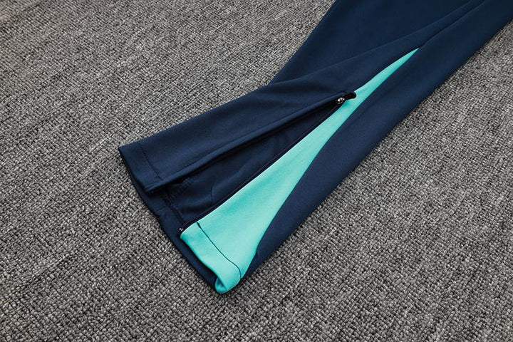 Calça Treino Adidas - Azul Marinho/Azul Turquesa