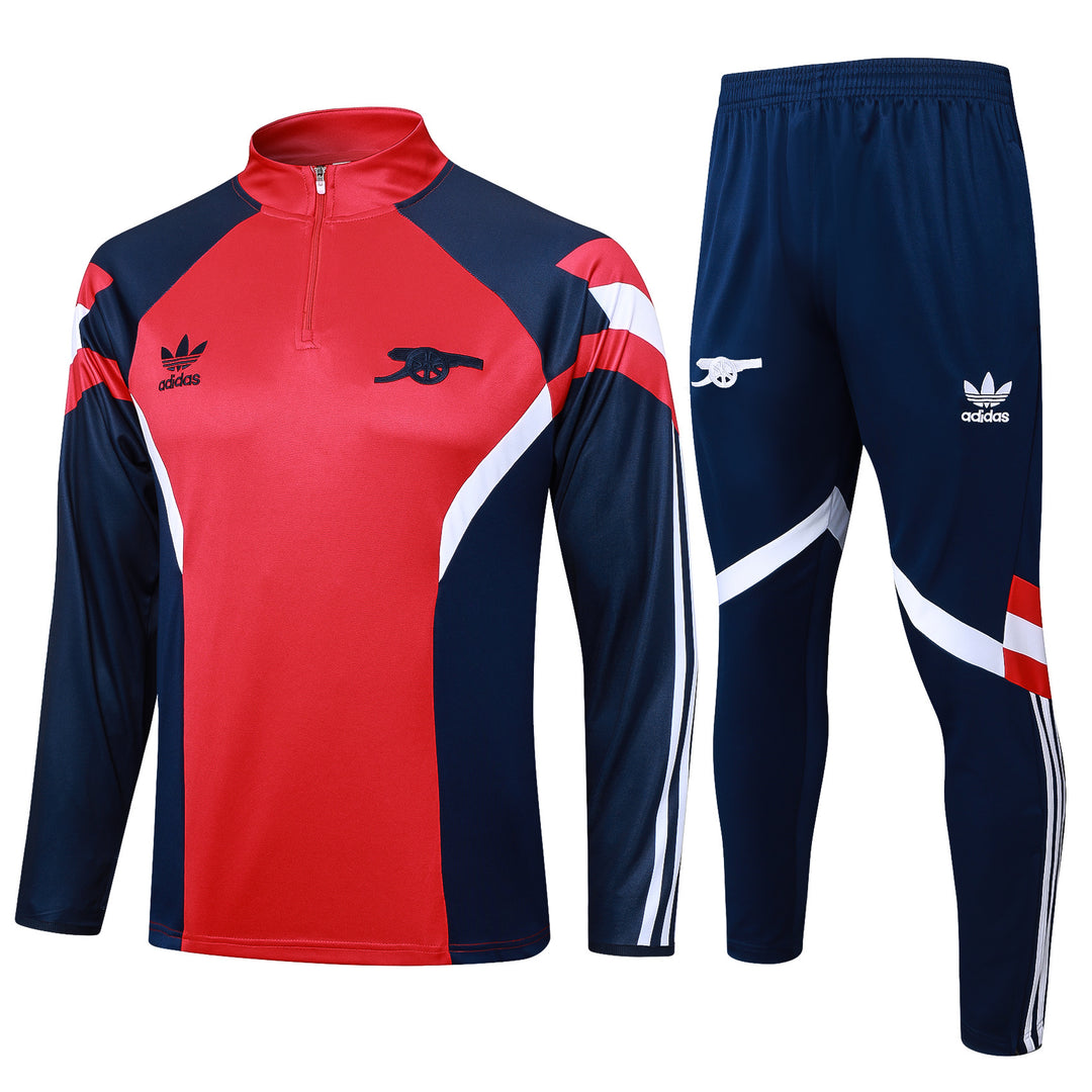Conjunto Treino Arsenal 24/25 - Vermelho/Azul Marinho