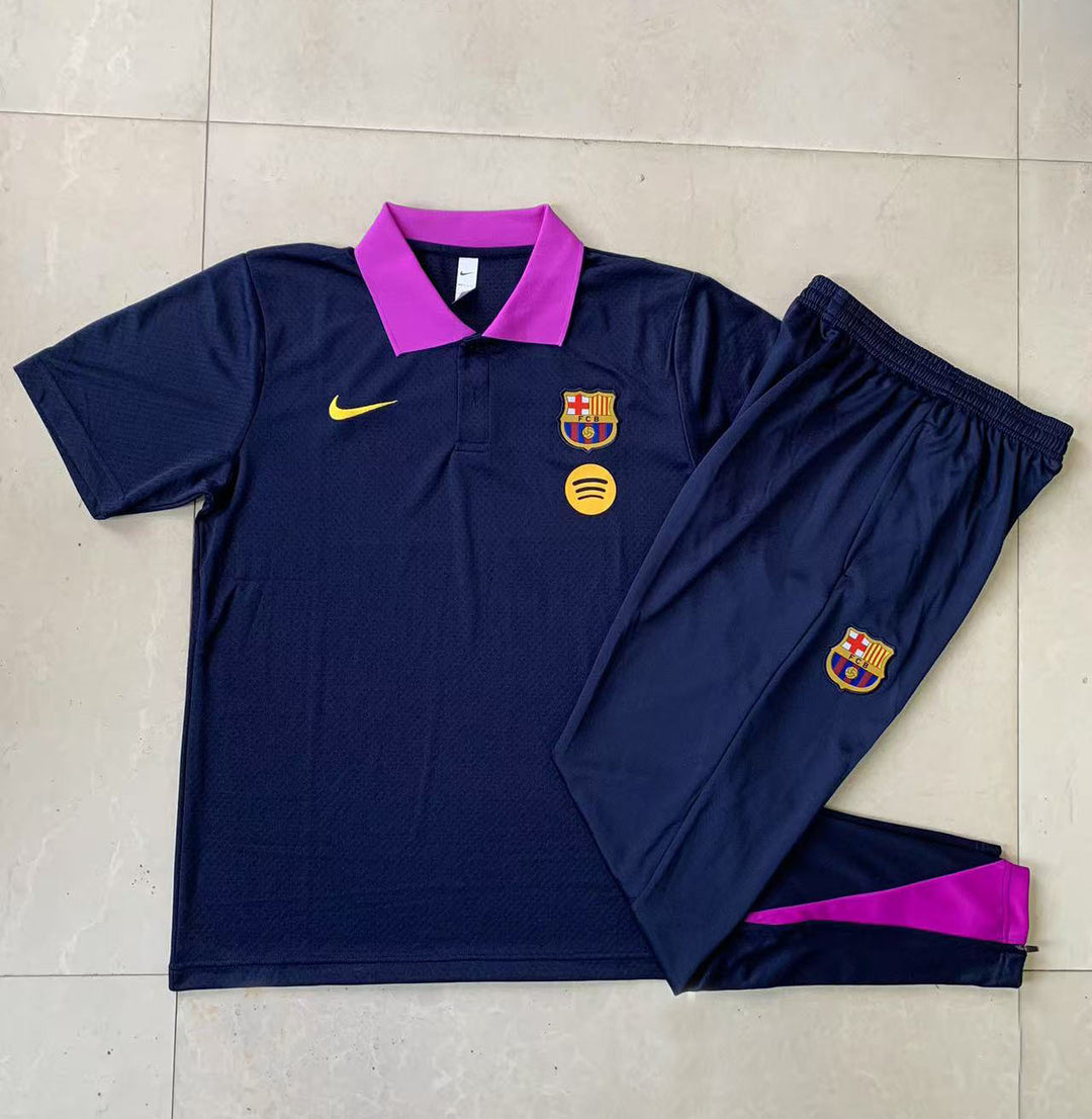 Kit Polo Barcelona 25/26 - Azul Marinho