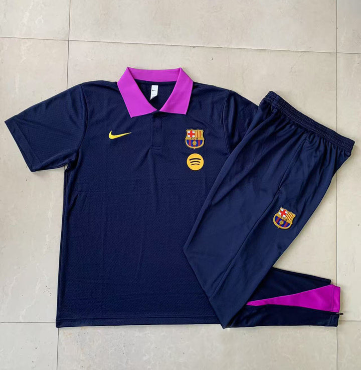 Kit Polo Barcelona 25/26 - Azul Marinho