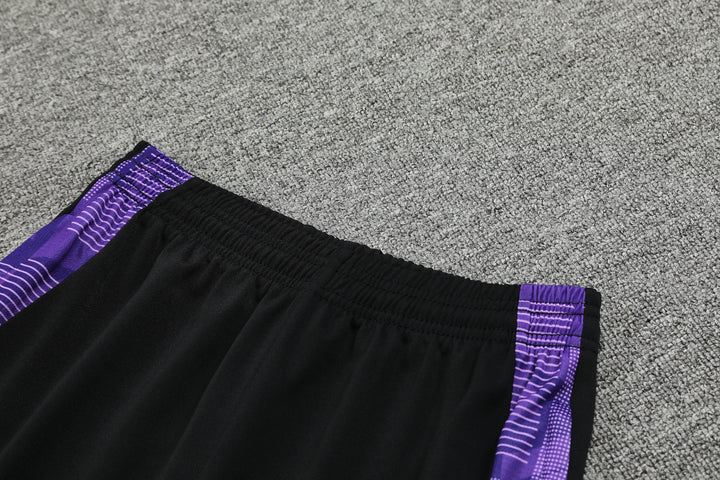 Conjunto Real Madrid 2024/25 Preto/Roxo - Capuz