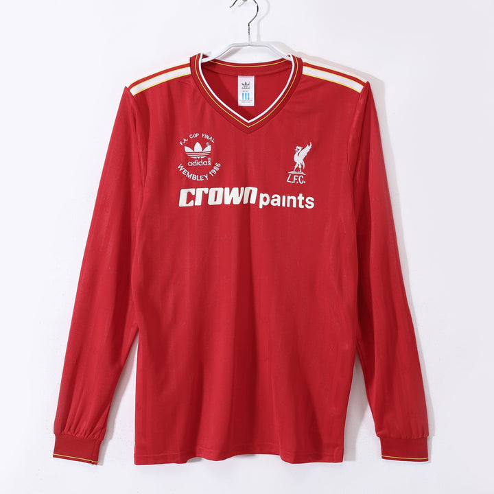 Camisa Retrô Liverpool 1985/86 Home Manga Longa – Belt Sports