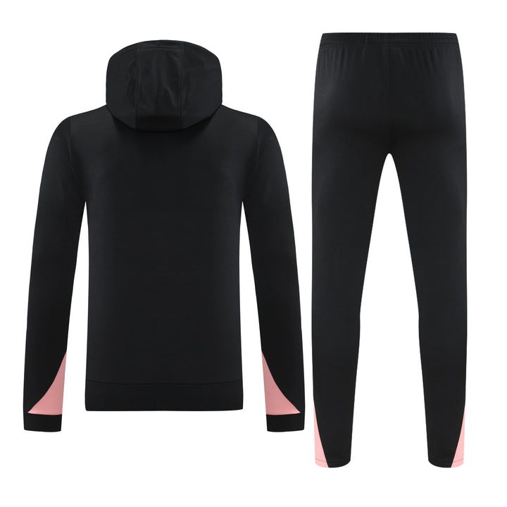 Conjunto PSG 2024/25 Preto/Rosa - Capuz